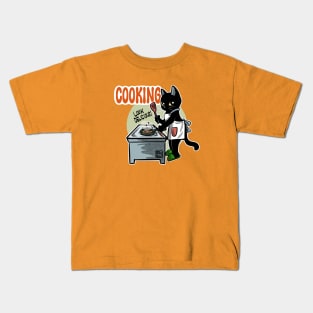 Cooking Kitty Kids T-Shirt